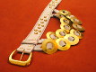 Folk Cracovian belt for children with 2 strings of bells